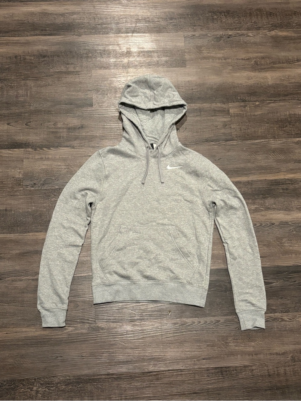 Nike Women's Grey Pullover Hoodie - Lightweight Athletic Sweatshirt